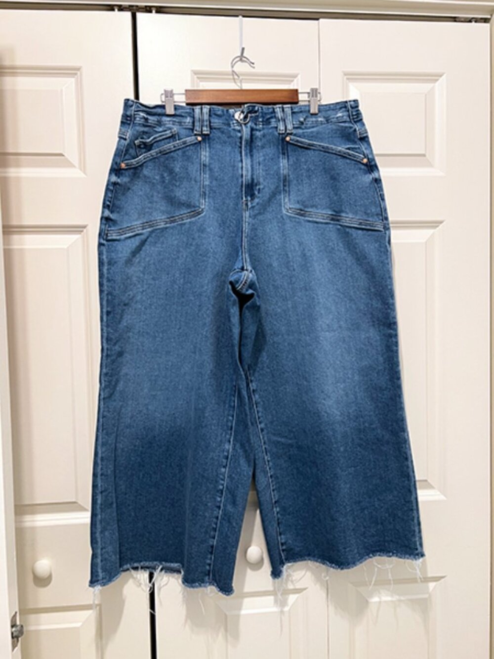 PAIGE | Anessa High-Rise Wide-Leg Crop Plus Size Jeans [18W] | NWOT